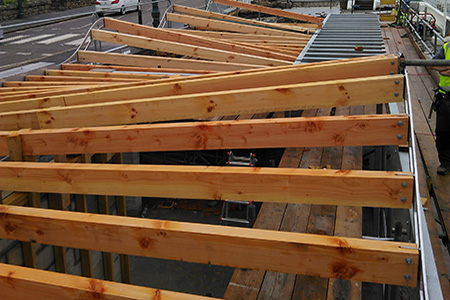 Wavy roof design